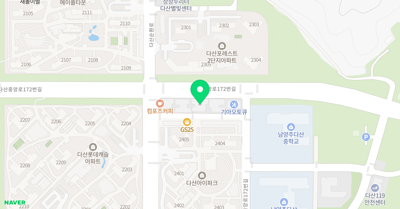 SJ 수학학원 위치