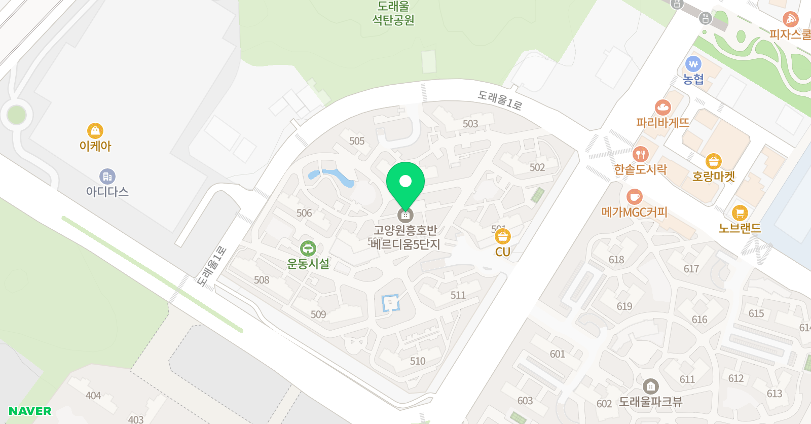 플레이팩토 요리수연산 도래울5단지교육원 위치
