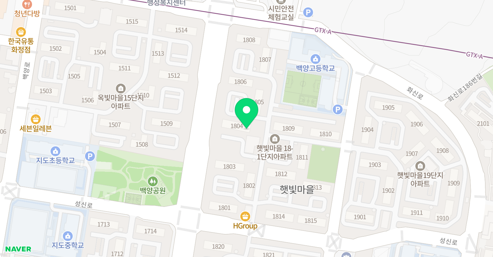 햇빛마을 영어 위치