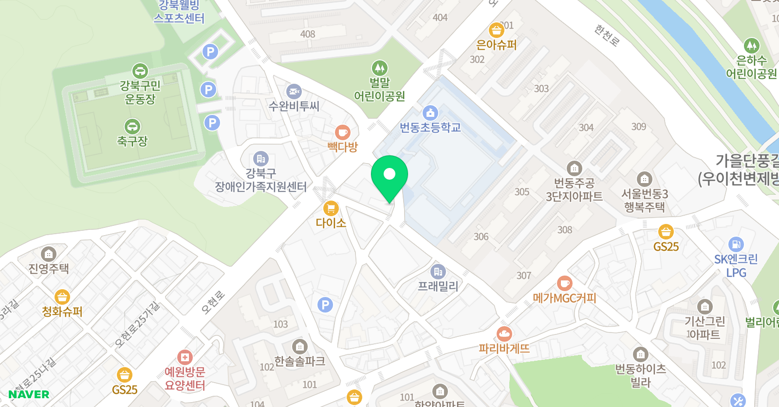 번동탑짐 주짓수킥복싱 위치
