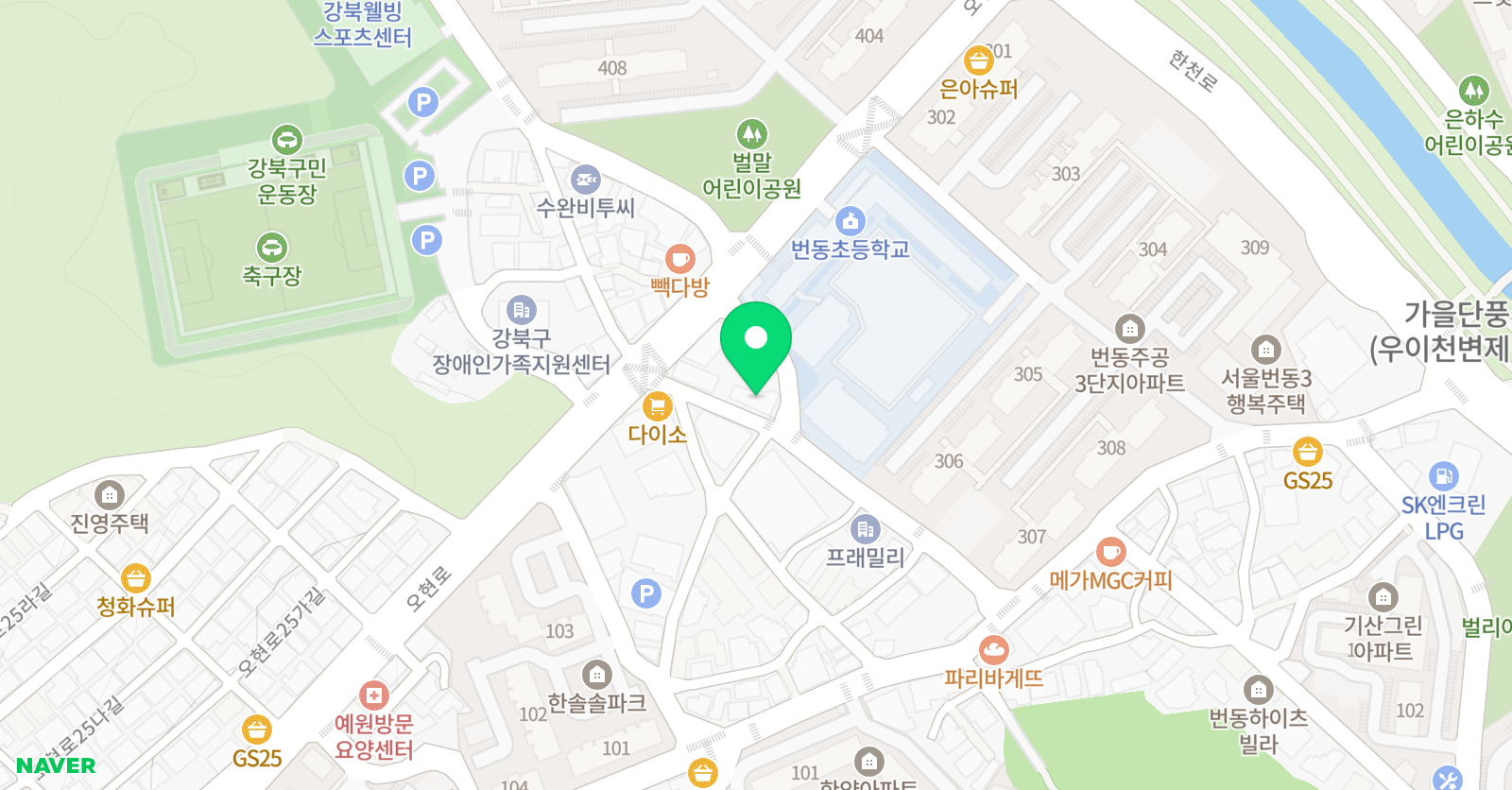 뮤엠 영어 탑클래스학원 위치