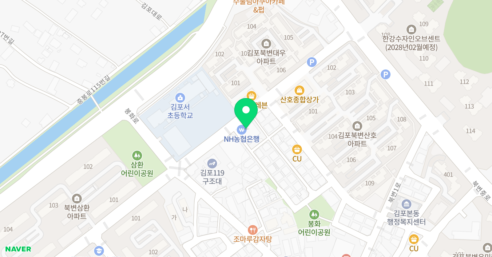 빨간펜 수학의달인 김포서초점 위치