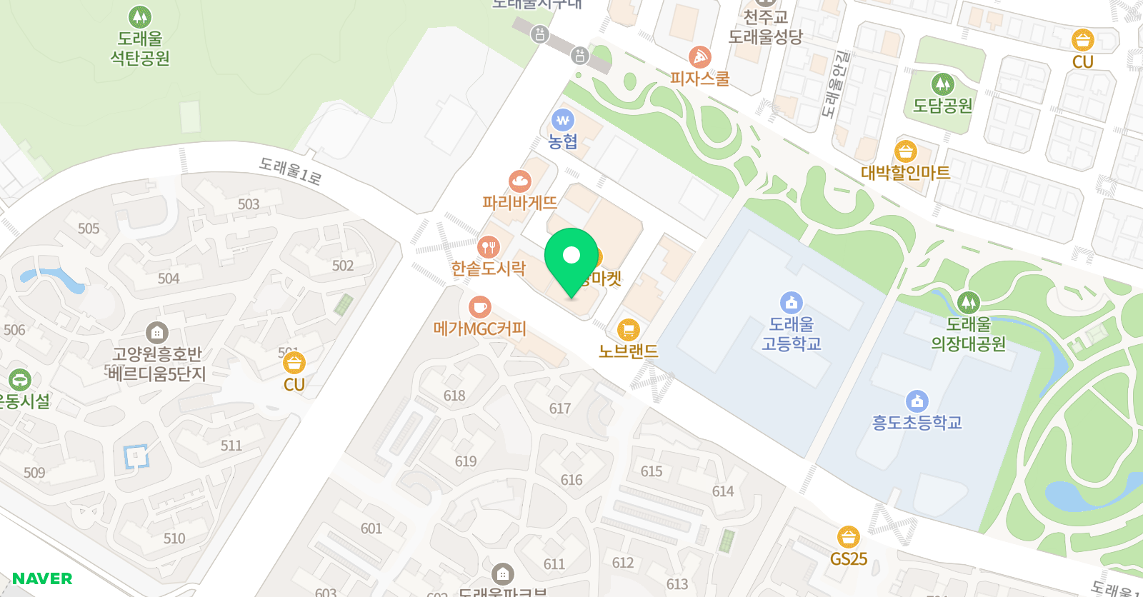 도래울HK 무용학원 위치