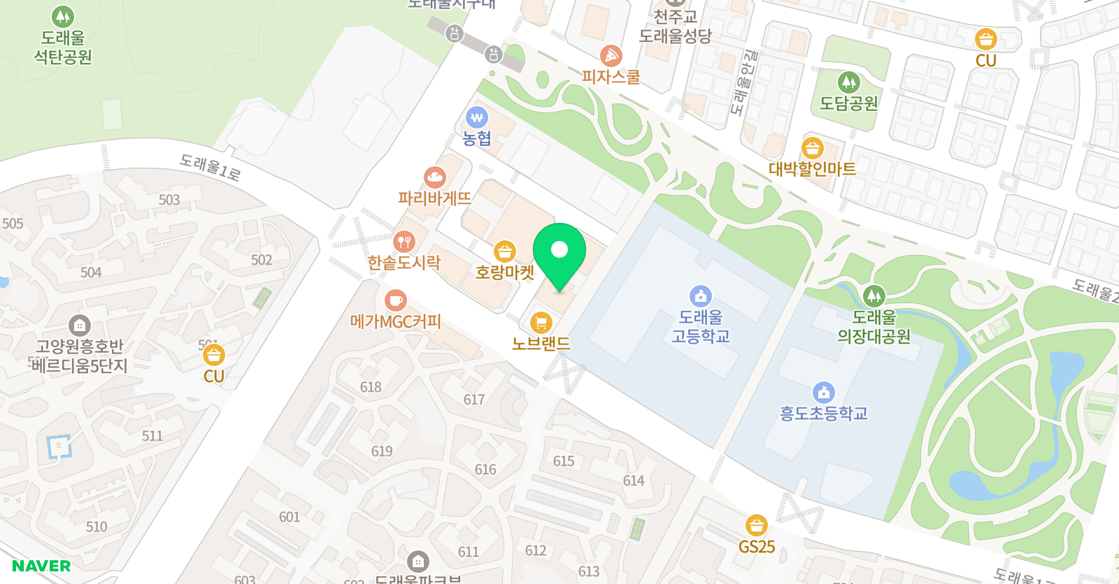 원흥더함 미술학원 위치