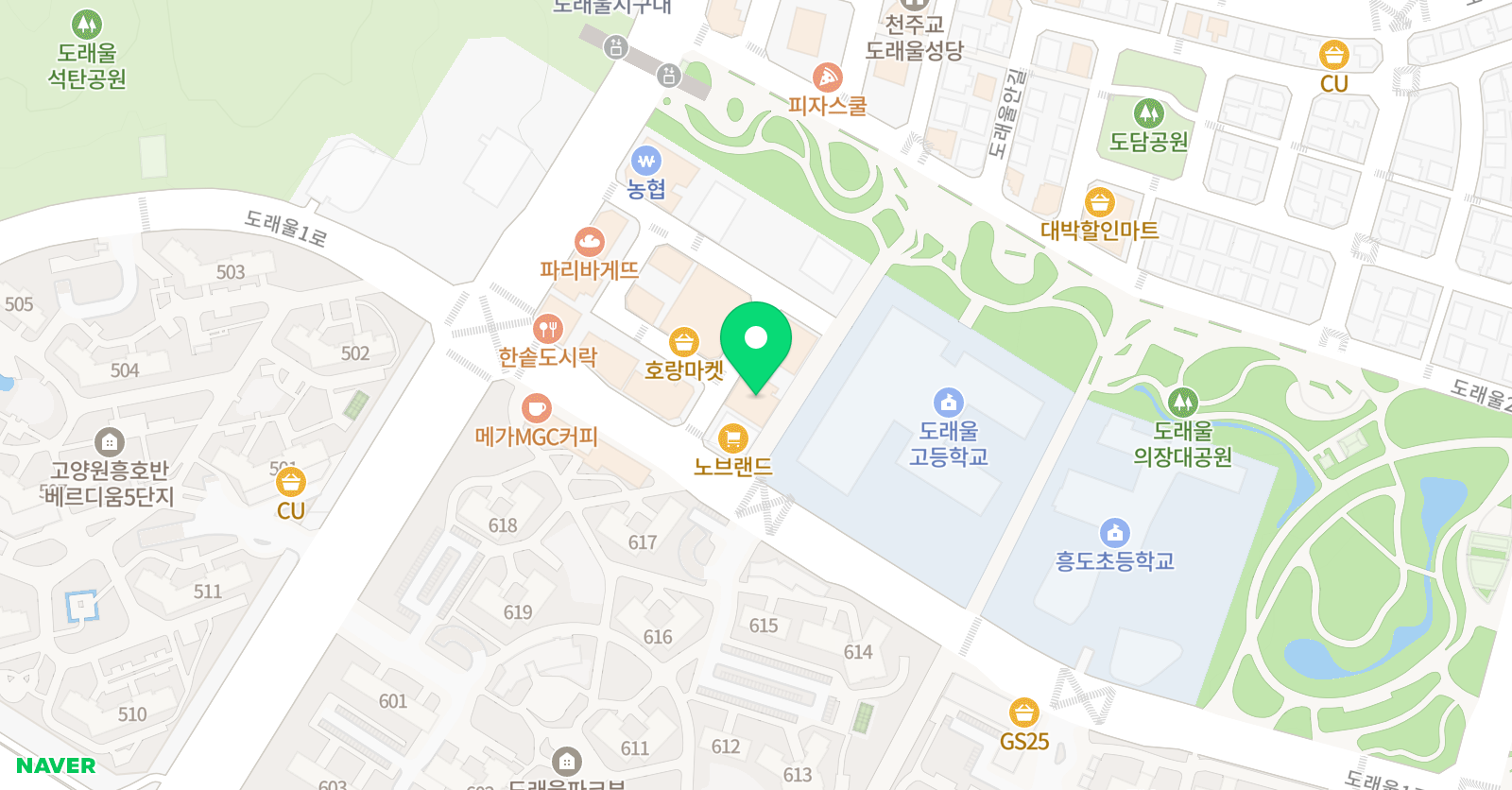 국가대표 다온 태권도 위치