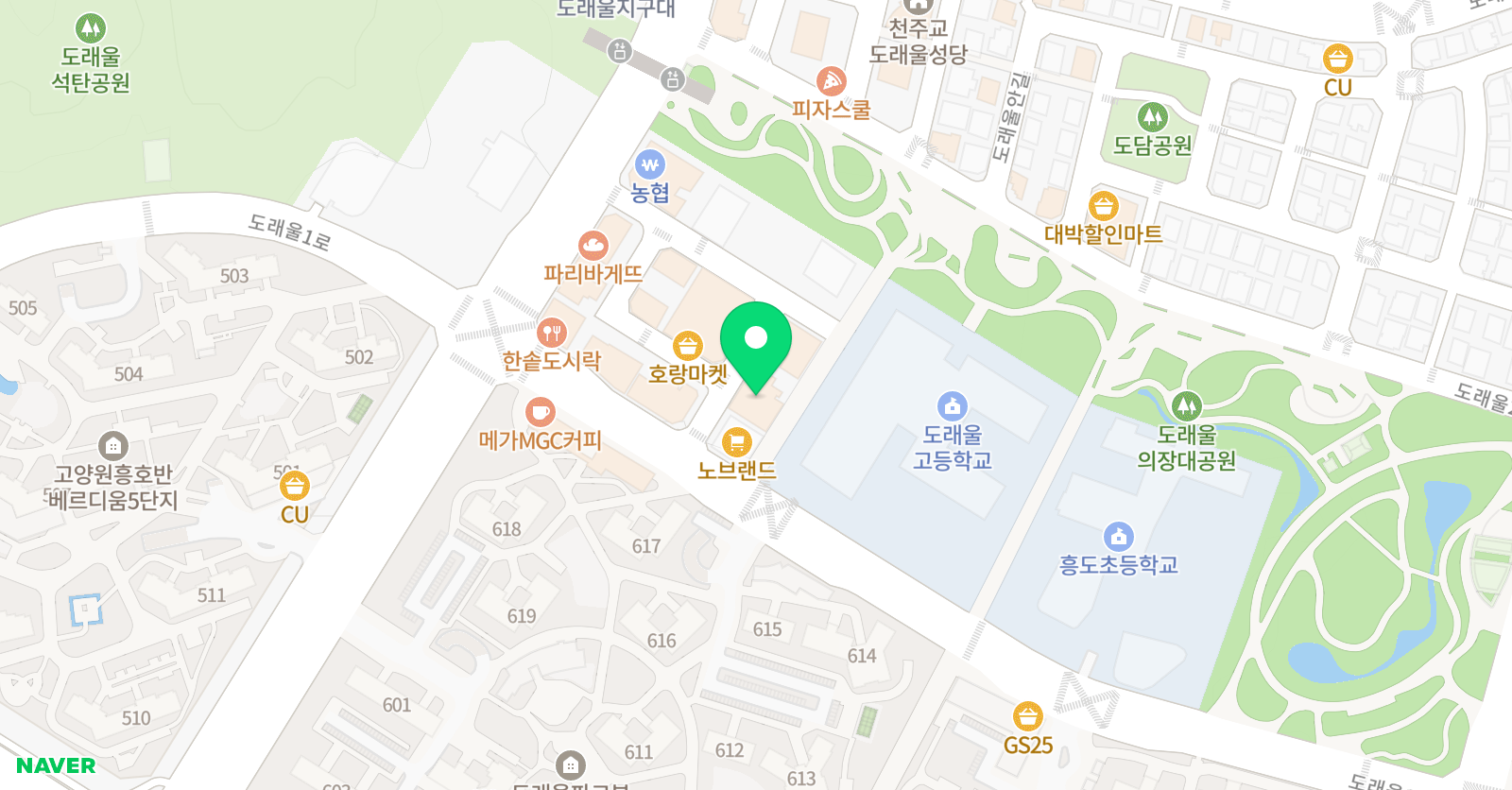 오늘 피아노보컬 음악학원 위치