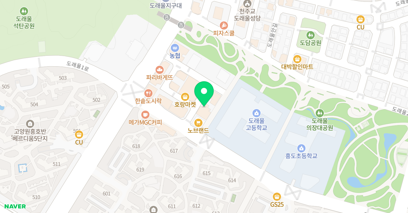 명 영어학원 도래울관 위치
