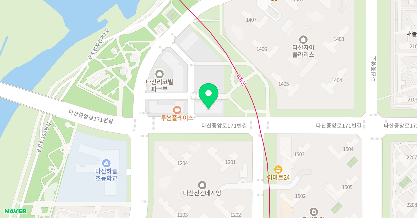 플랭 영어학원 위치