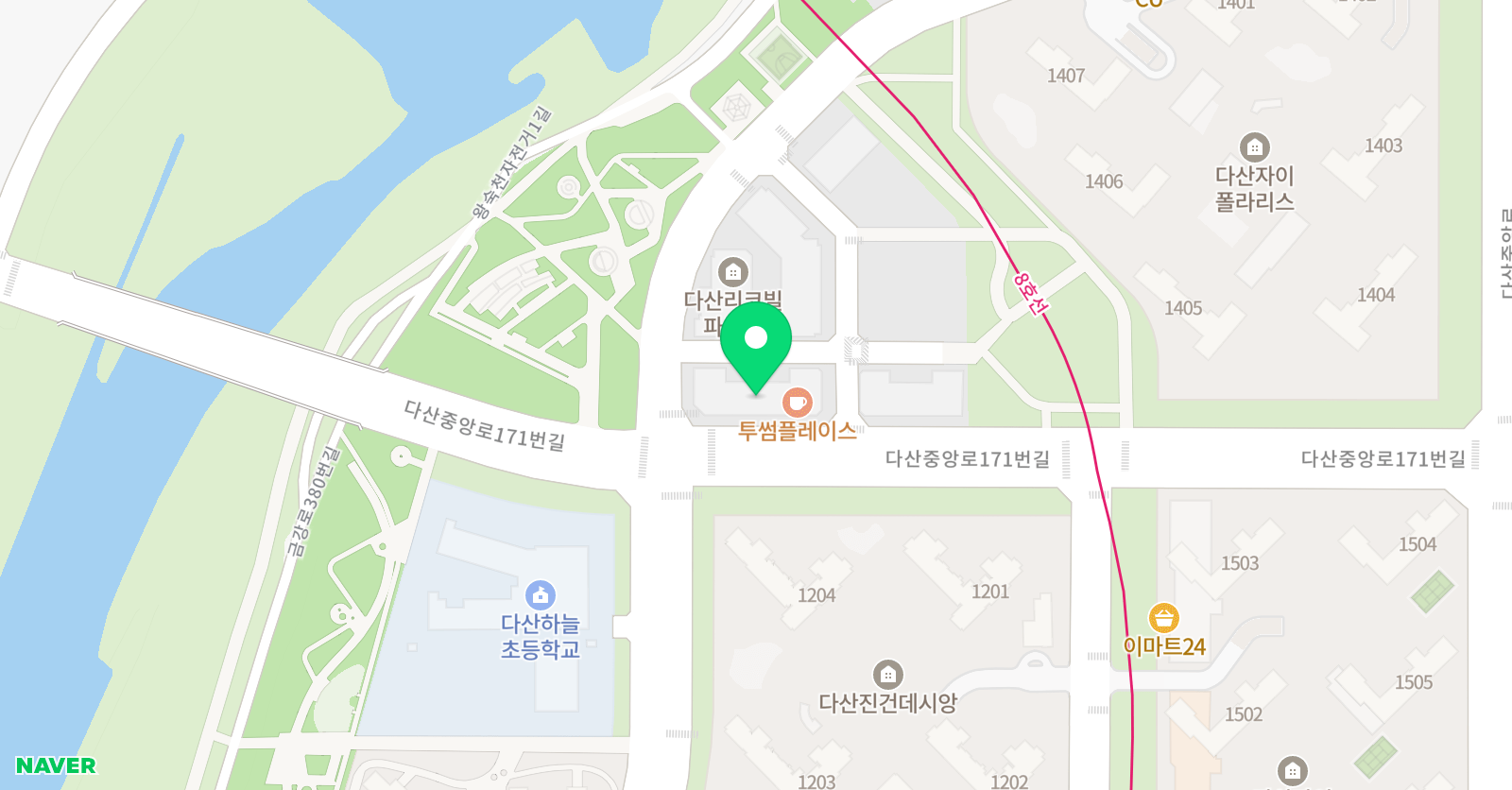 KM 아카데미학원 위치