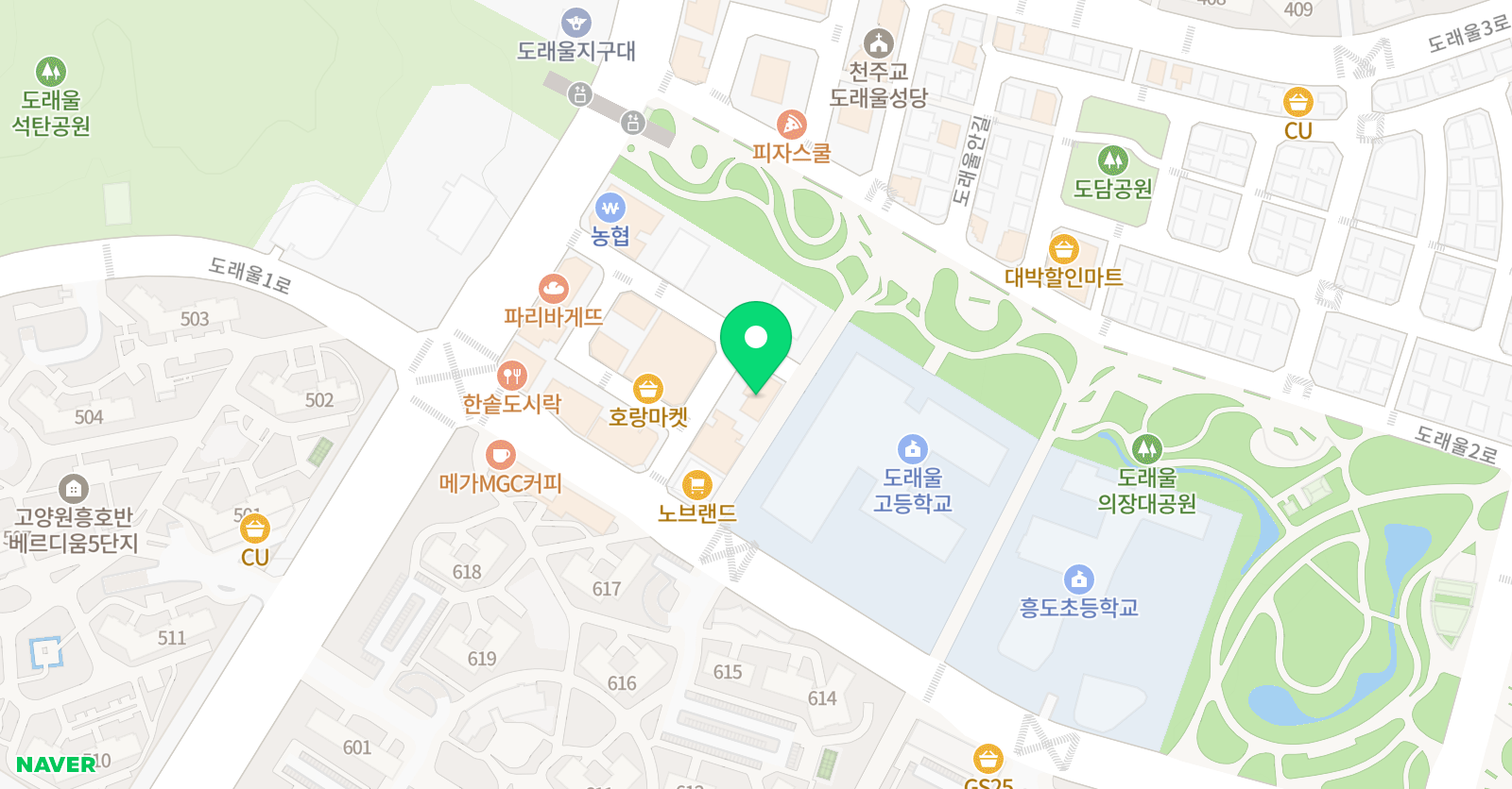 지니어스 영어학원 위치