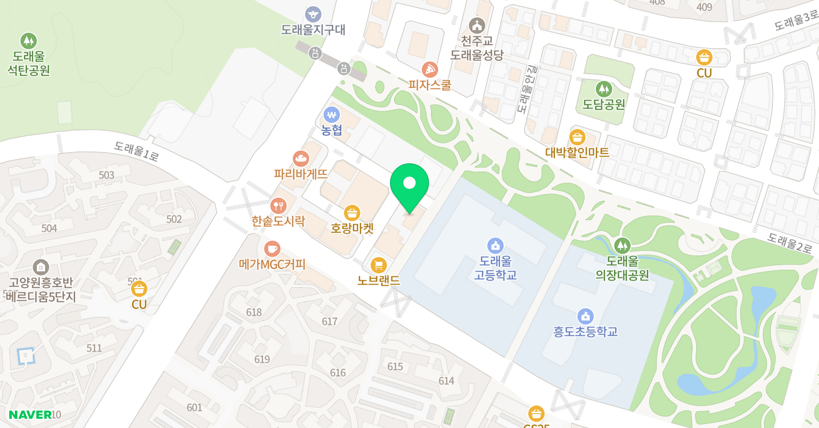 와이케이 영수2관 학원 위치