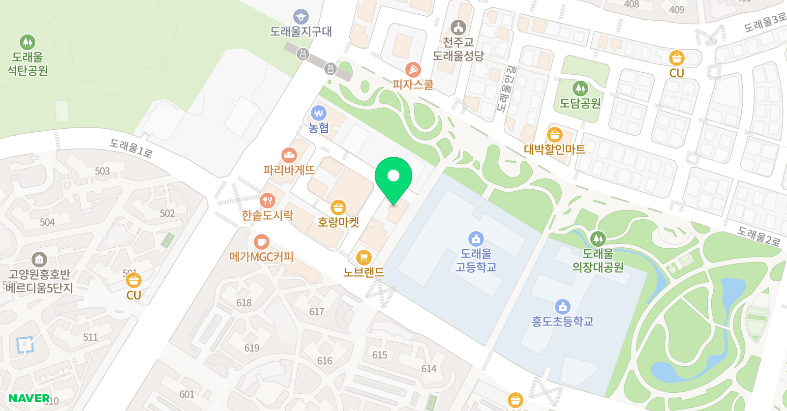 한우리 독서토론논술 덕양도래울독서교실 위치