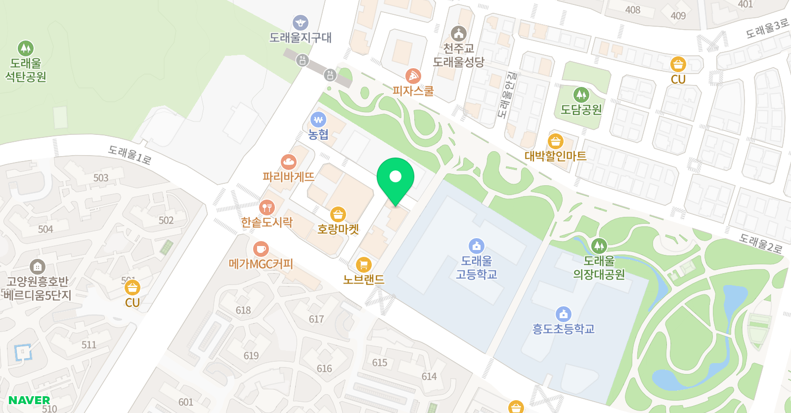 뮤엠 영어 흥도초점 위치