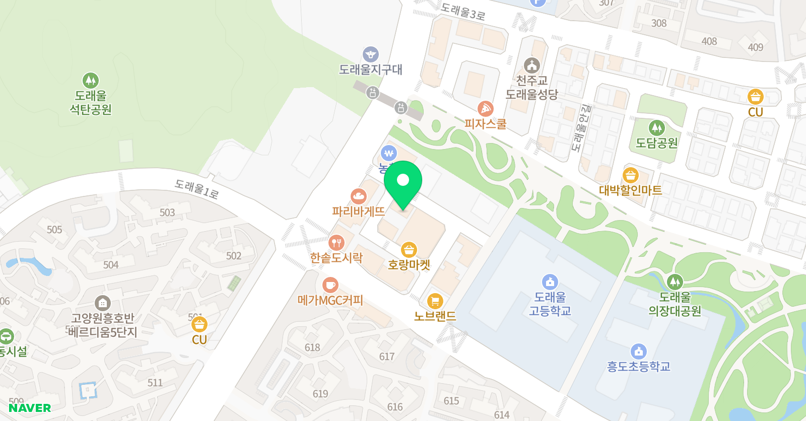 룬아트미술학원 위치