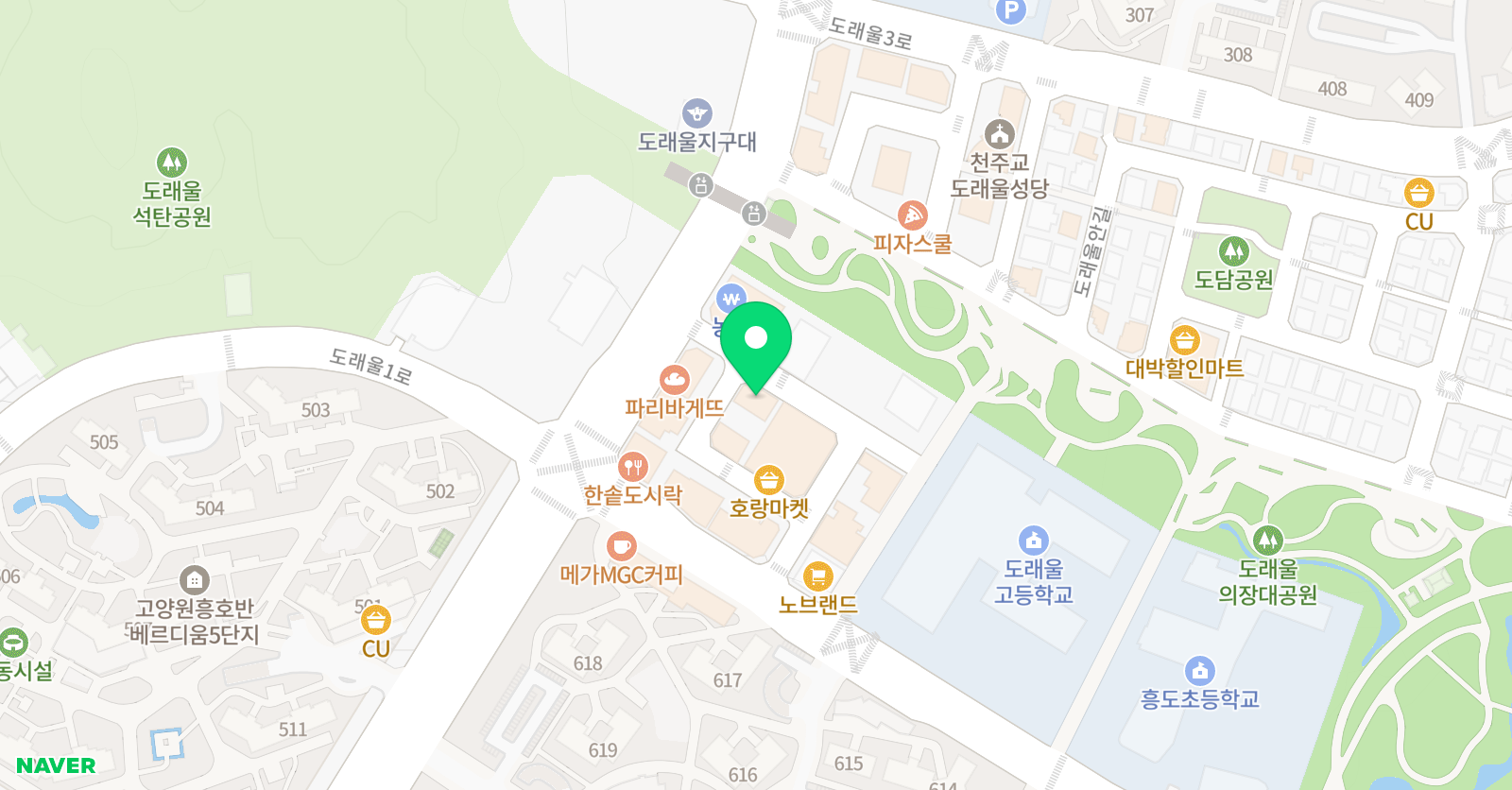 도래울 이화 음악학원 위치