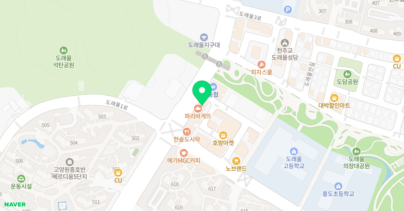 YBM잉글루 도래울 캠퍼스 위치