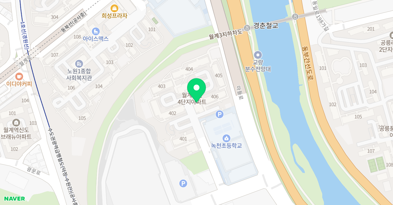 녹천 태권도 위치