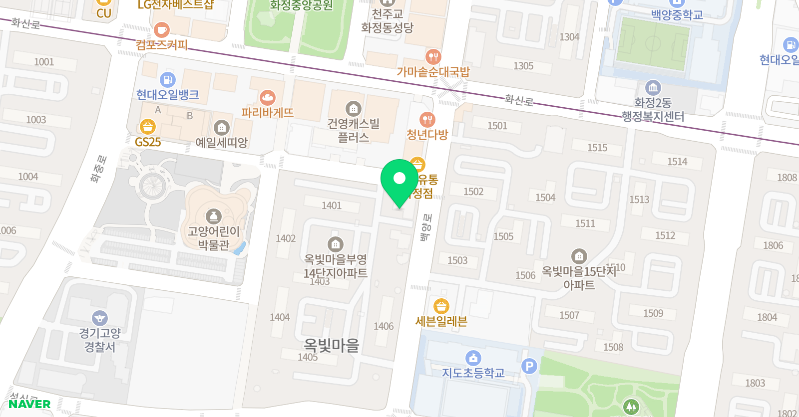 화정 예스셈 수학교습소 위치