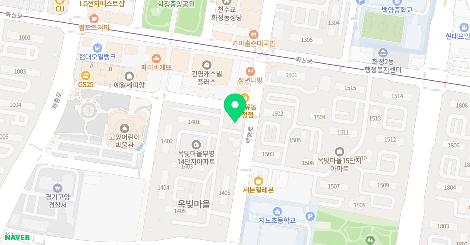 밍월드런던 영어학원 위치