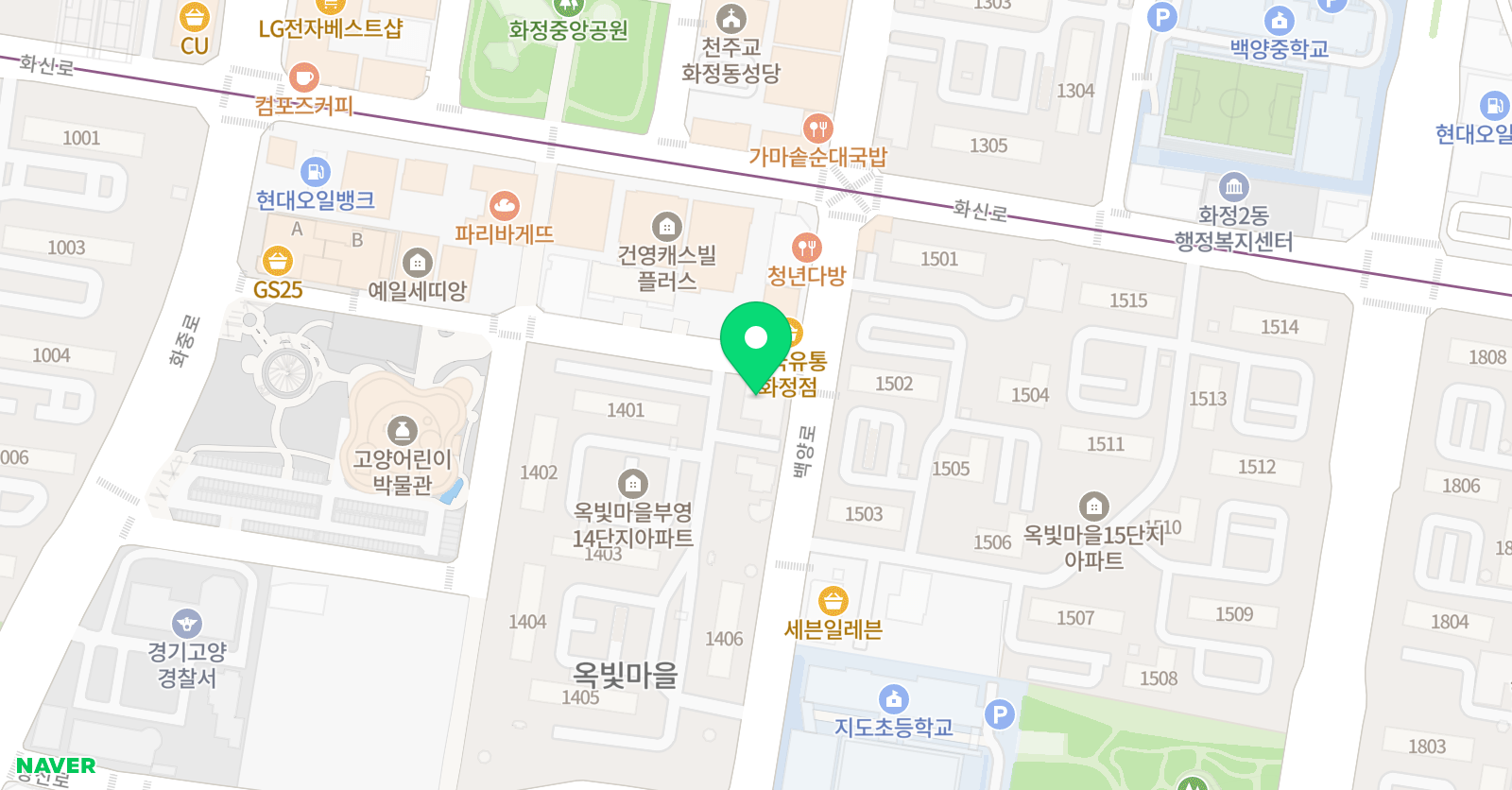 화정 이화 음악학원 위치