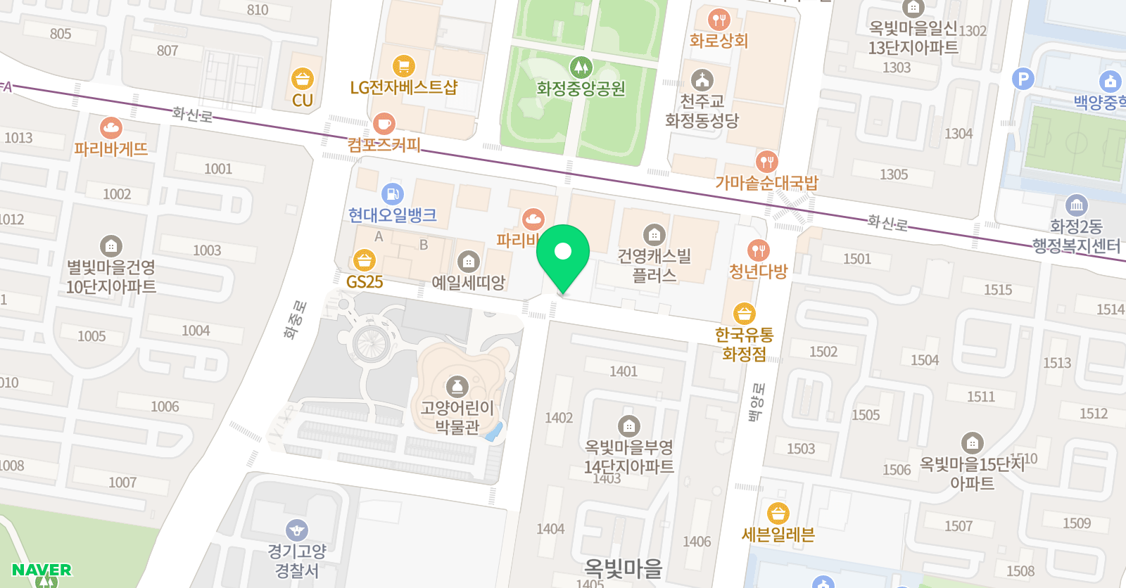 봉프앙프렌치아틀리에 일산원 위치