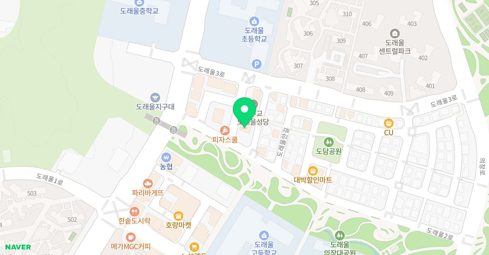 삼성 영어학원 도래울교습소 위치