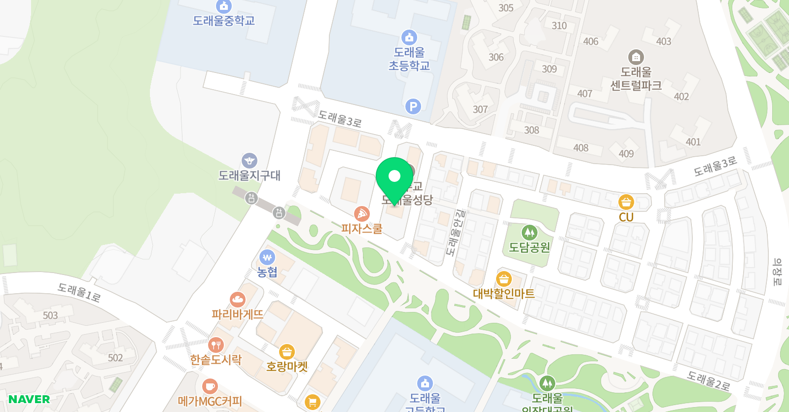 E&M 수학학원 위치