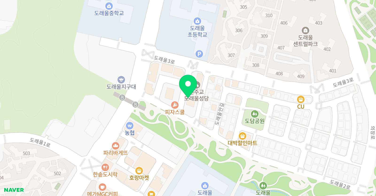 도래울플러스 수학교실 위치