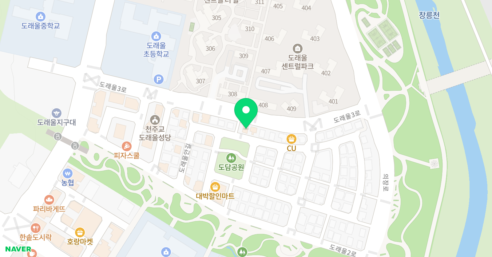 제뉴인 영어 위치