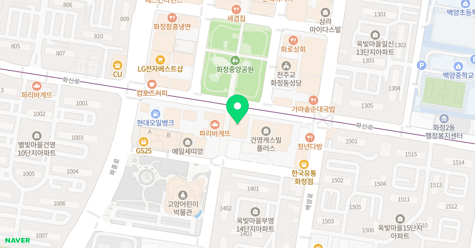 와와 학습코칭센터 화정점 위치