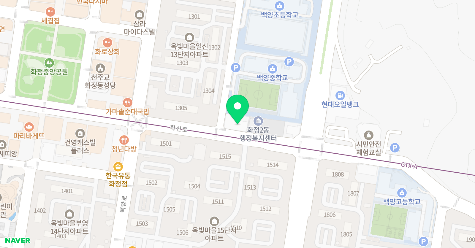 아이스카이 영수학원 위치