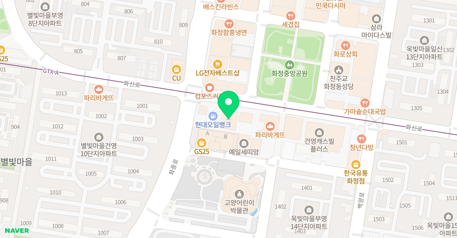 필즈더클래식 화정센터 위치