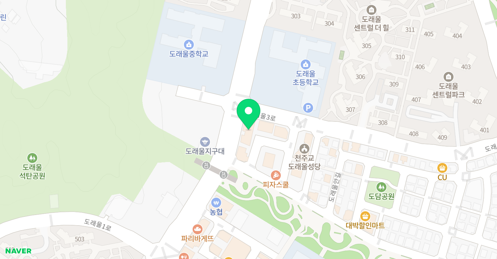 위니드 영어 수학 & 책나무 독서논술 위치