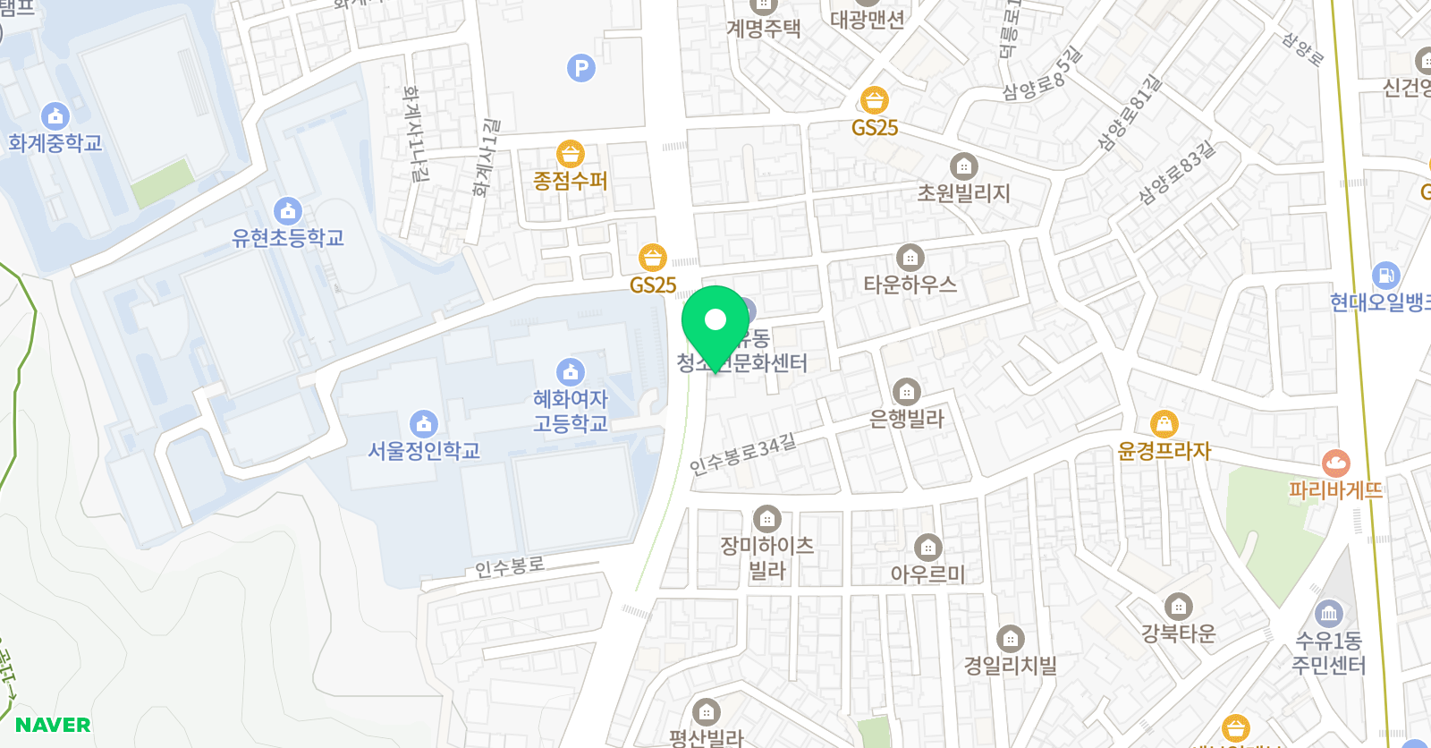 백운 태권도 위치
