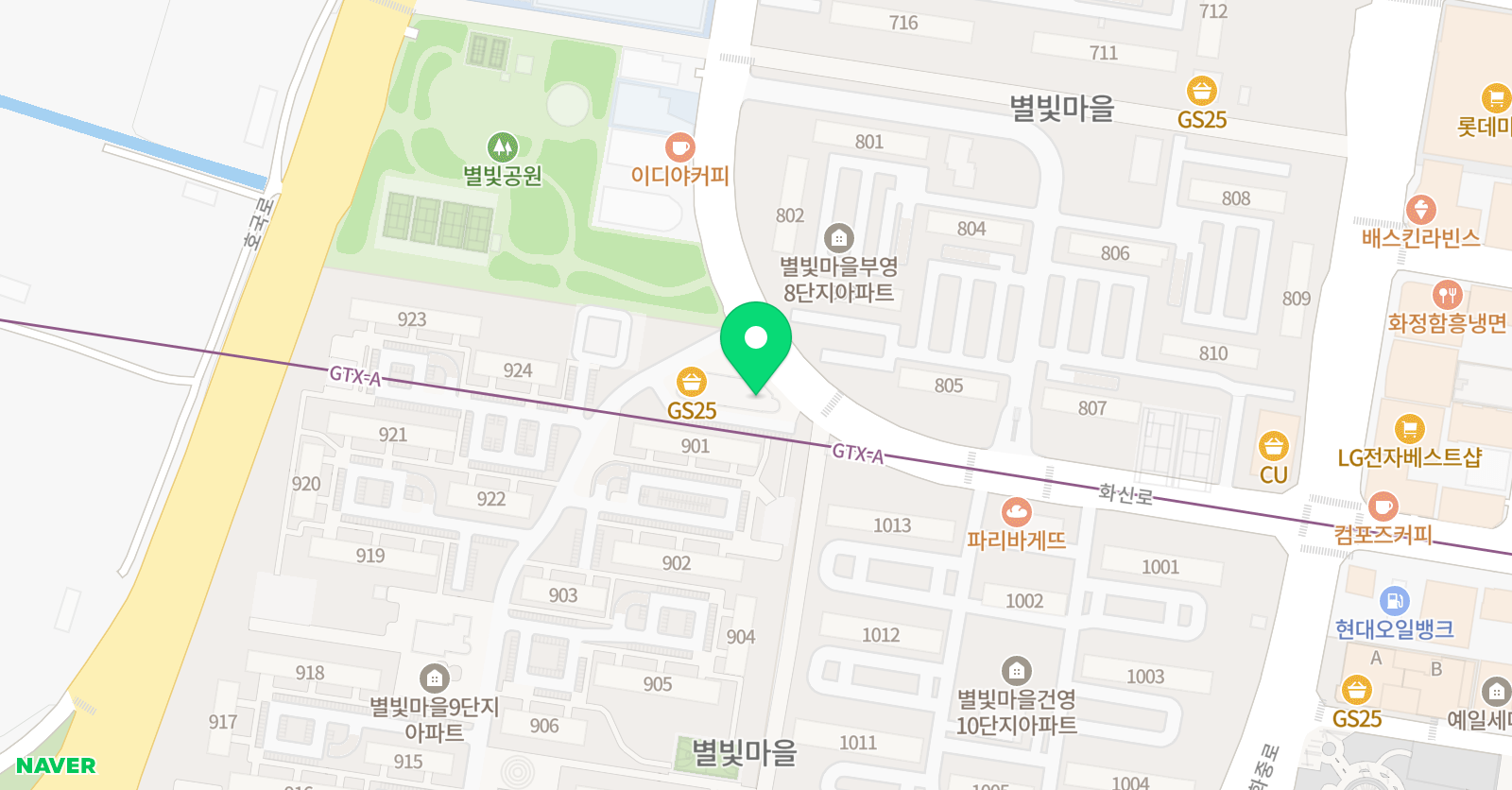 빛나는 음악학원 위치