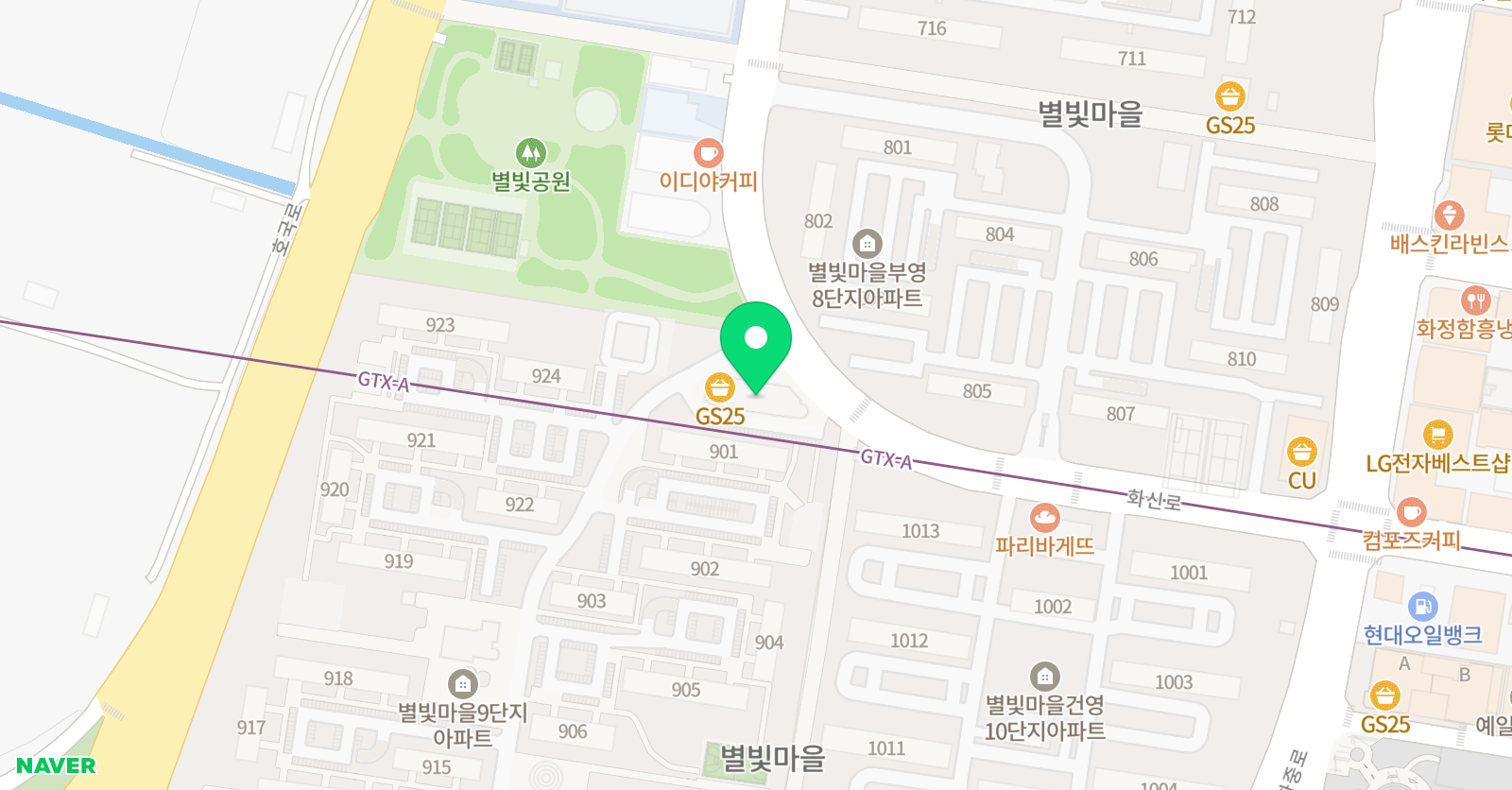 ERC 영어독서클럽 고양화정별빛마을점 위치