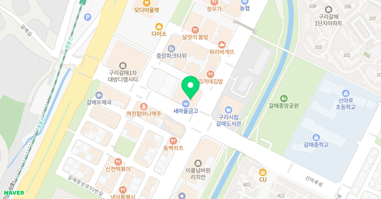 명지대키즈 바둑 위치
