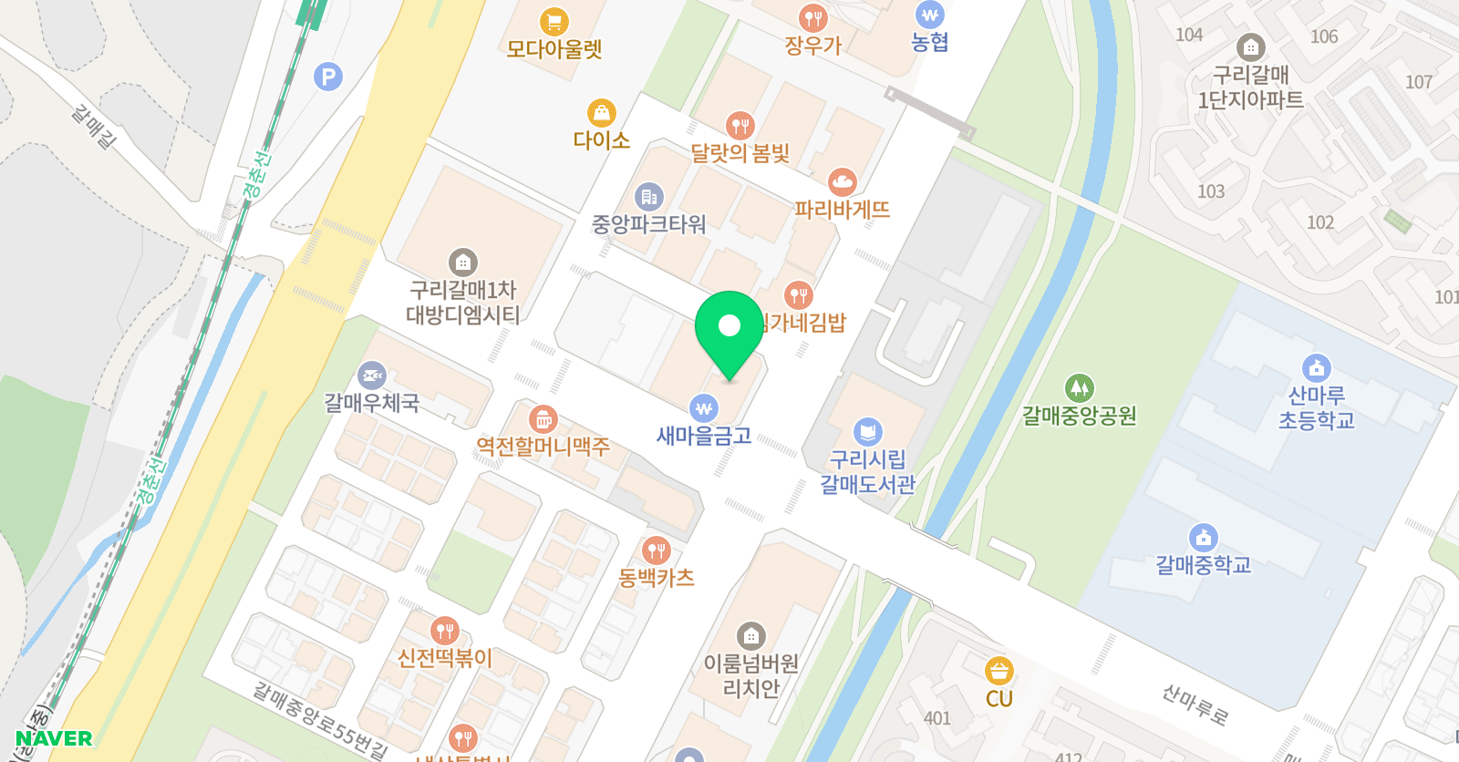 갈매 수학대장 논술스피치 위치