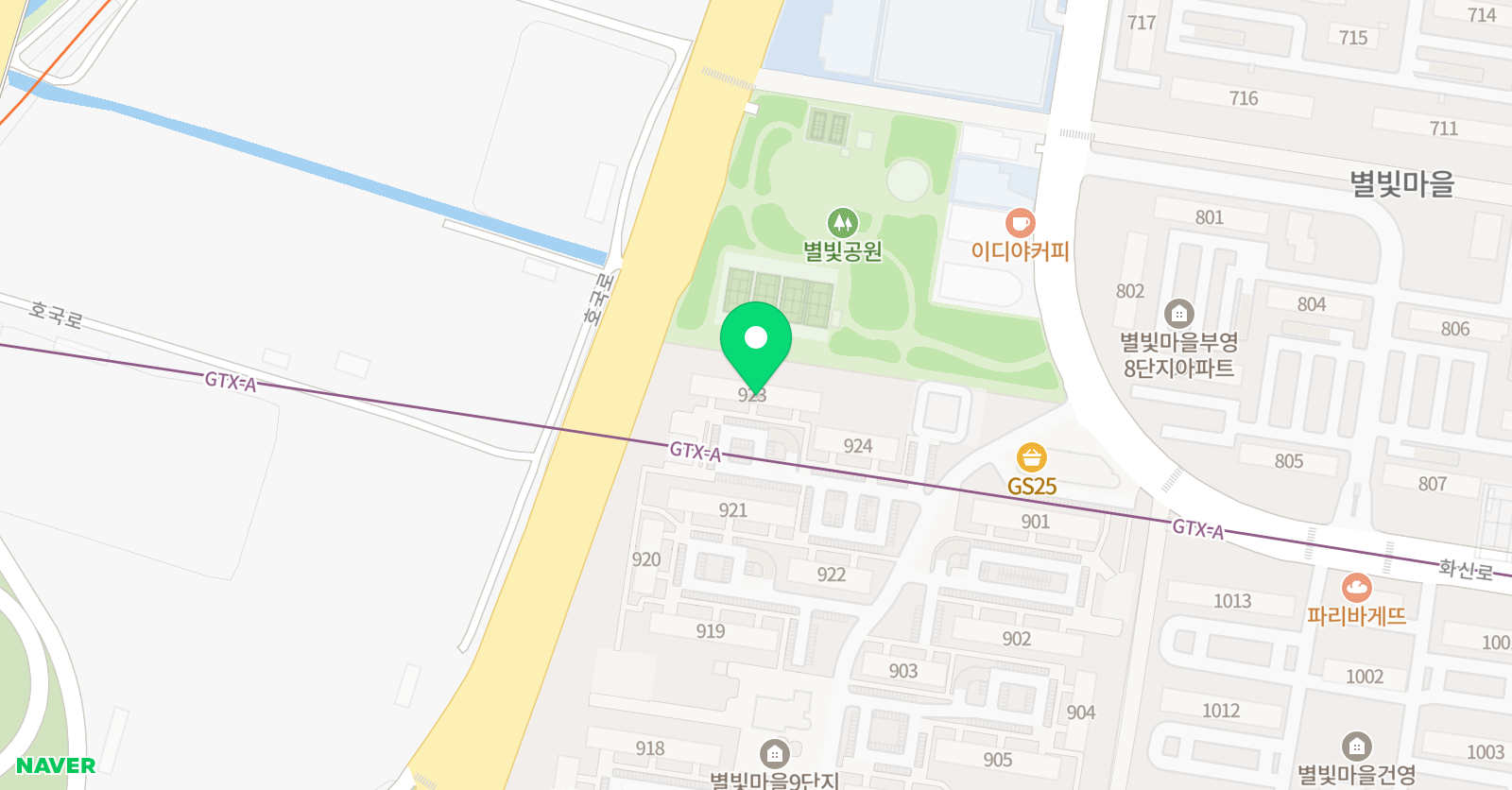 아소비 고양화정별빛9단지점 위치