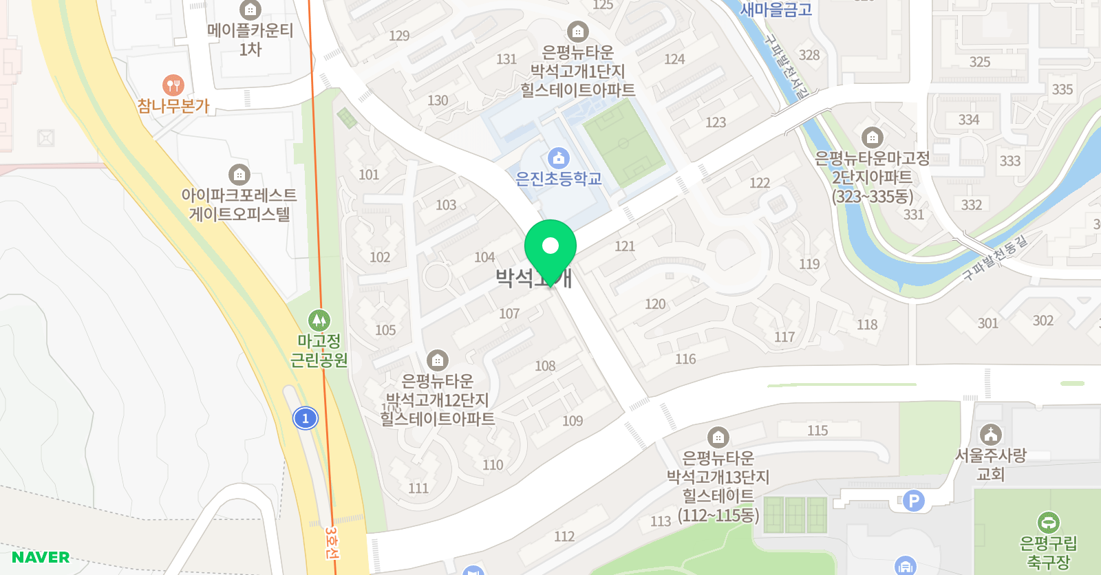 에꼴드에땅네트웍스 산위에별미술 위치