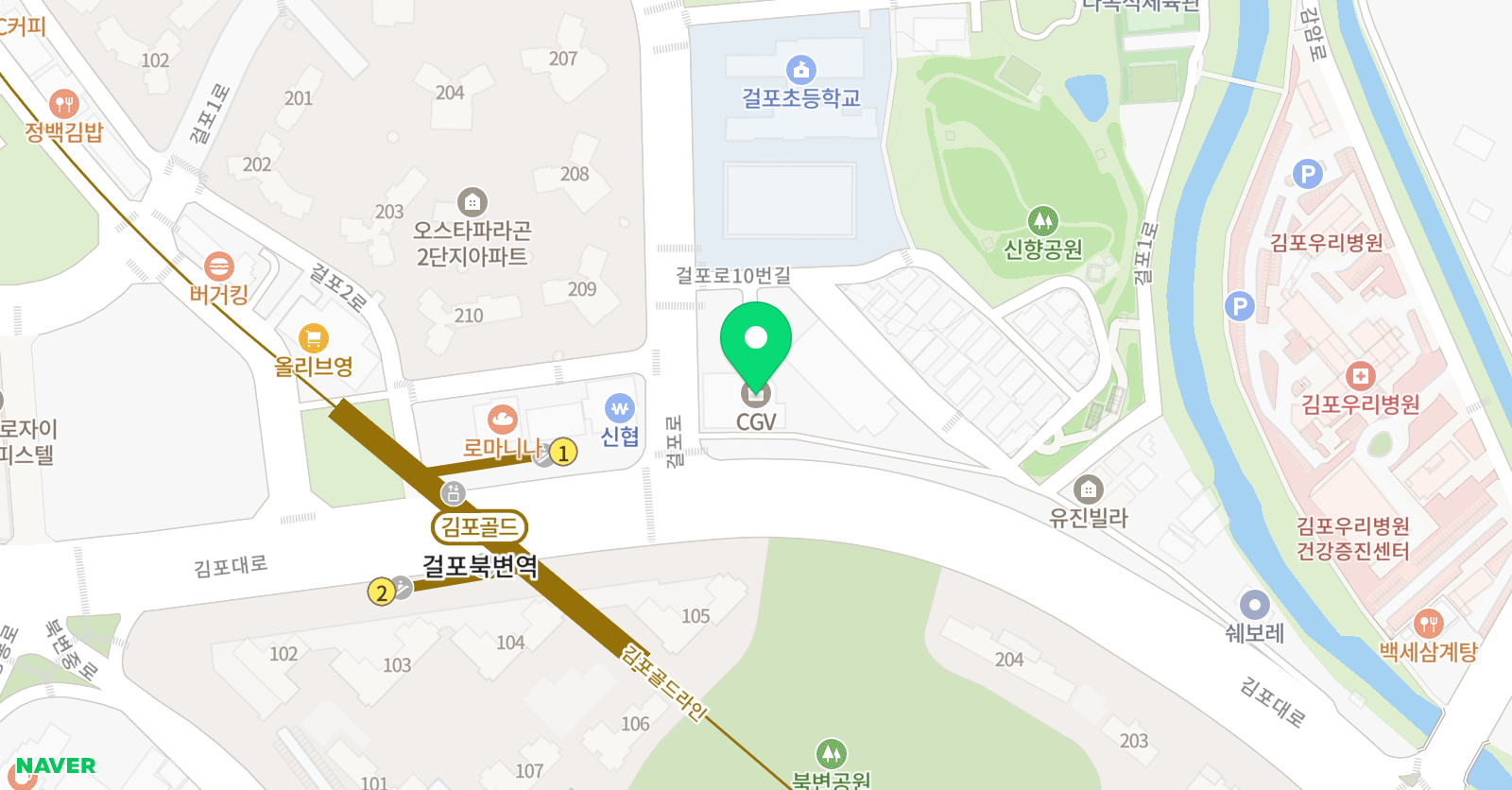 JTA 액션멀티짐 태권도장 위치