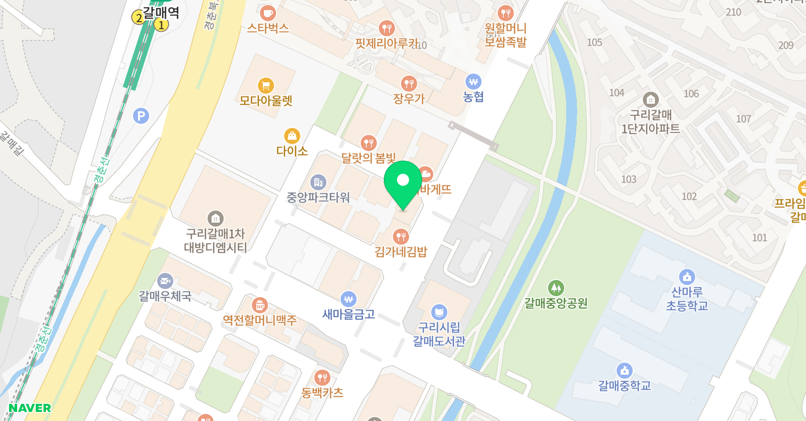 갈매아이들창작소 위치