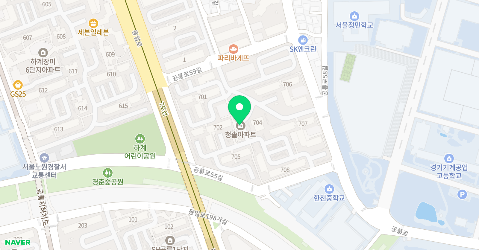 딱풀리는수학 하계연촌초점 위치