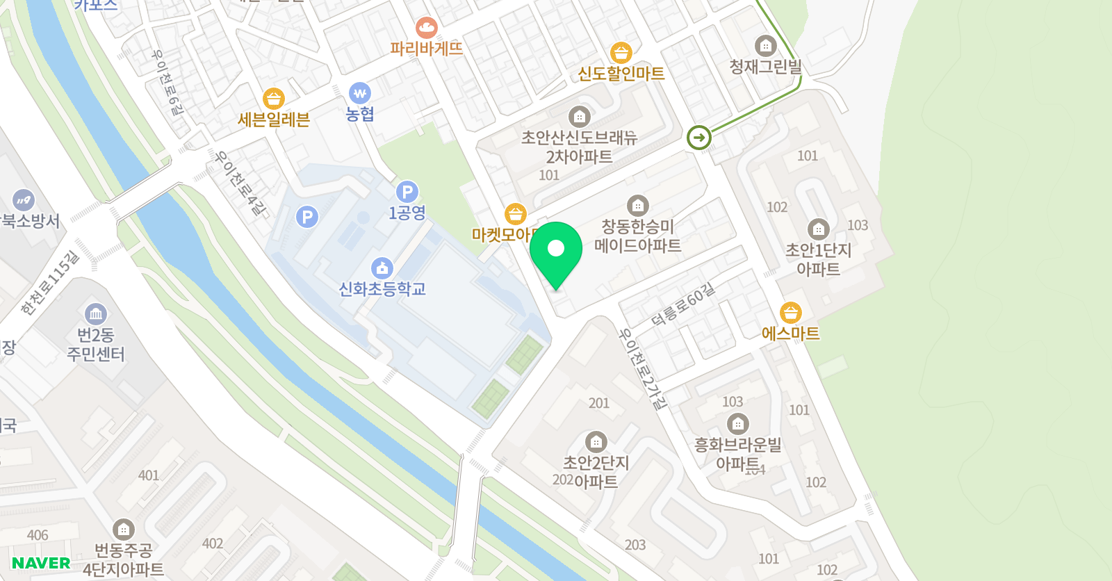 바른스터디2관 수학학원 위치
