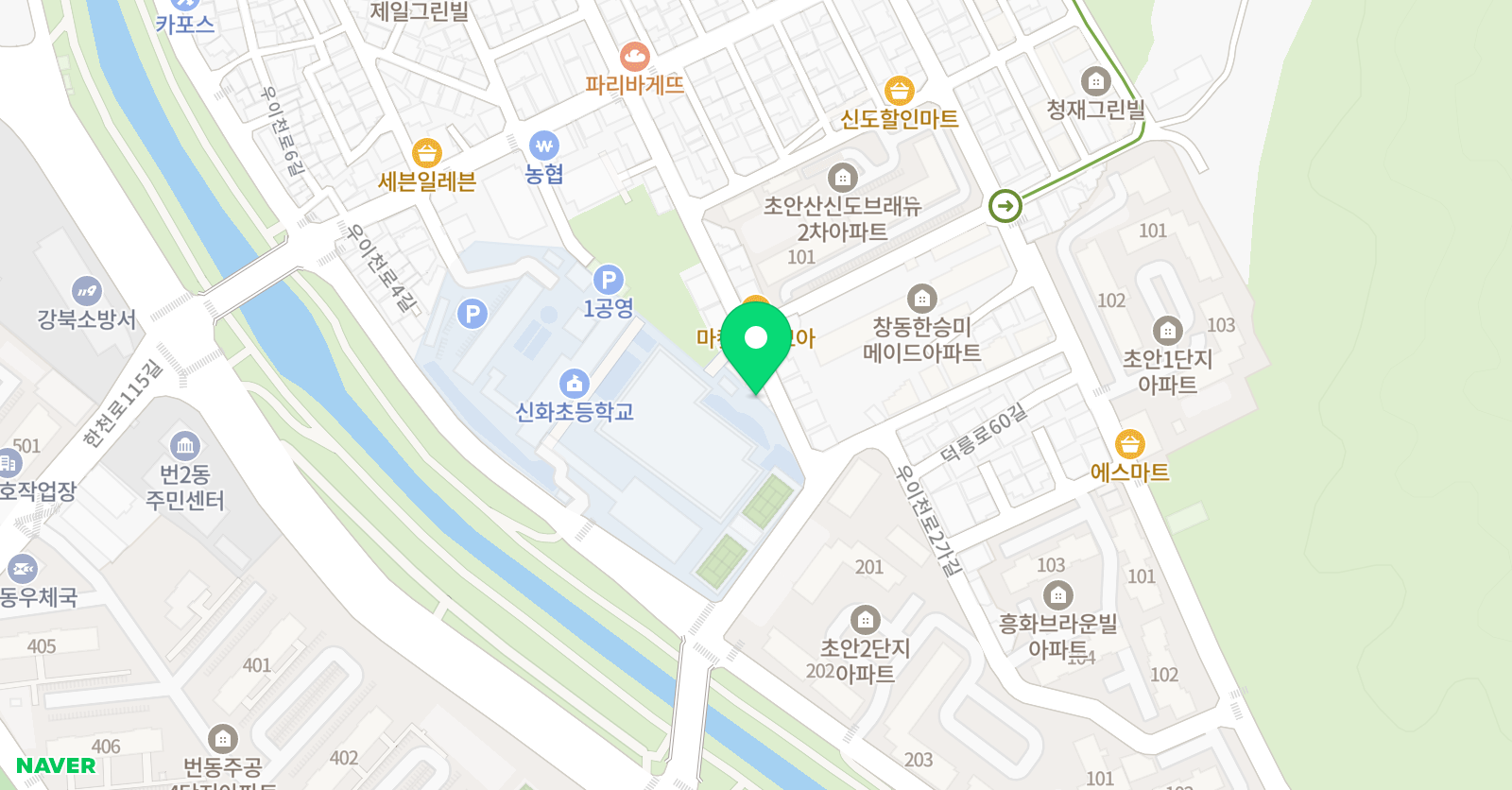 맨해튼 피아노 위치