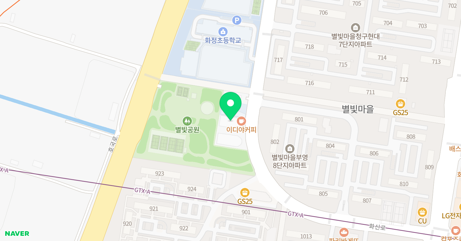 뮤엠 영어 화정초캠퍼스 위치