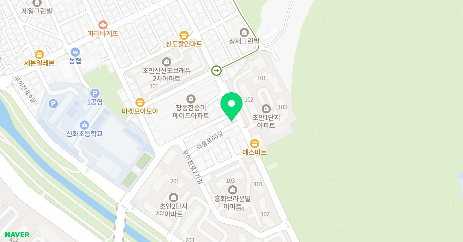 탑클래스 영어수학학원 위치