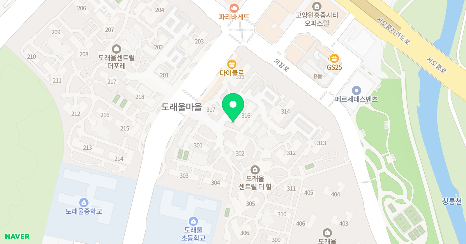 기탄 사고력교실 원흥도래울3단지교실 위치