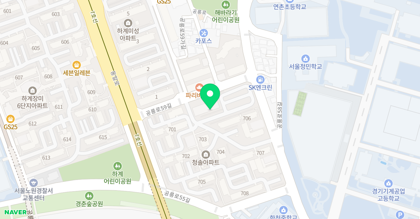 아울 미술교습소 위치