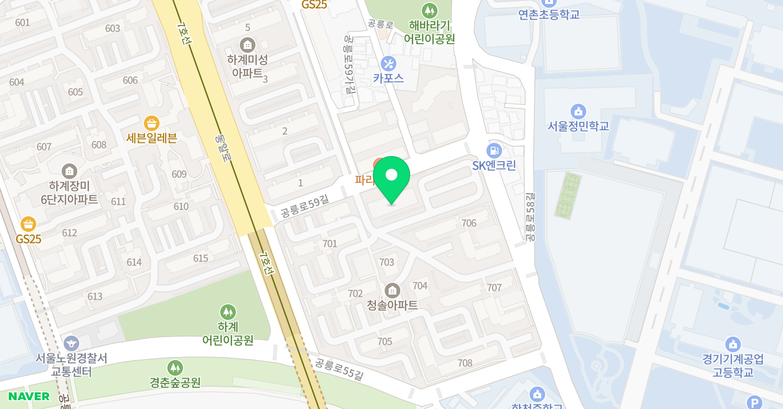 스마트해법수학 하계청솔 교습소 위치